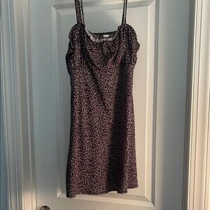 ⭐️Divided by H&M Floral Black Dress pink accents